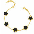 FLOWER MEADOW 18k GOLD-PLATED STEEL BRACELET